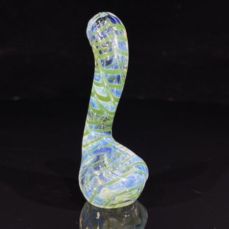 3-Hole Wrap & Rake Mini Stand-Up Sherlock Pipe All Pipes and Accessories Tako Glass 3-Hole Wrap & Rake Mini Stand-Up Sherlock Pipe