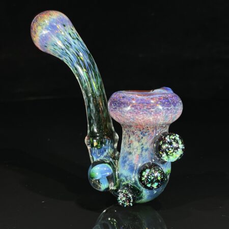 Purple Magic Mushroom Cropal Sherlock Pipe All Pipes and Accessories Tako Glass Purple Magic Mushroom Cropal Sherlock Pipe