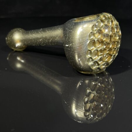 Electrum Honeycomb Spoon Pipe All Pipes and Accessories Tako Glass Electrum Honeycomb Spoon Pipe