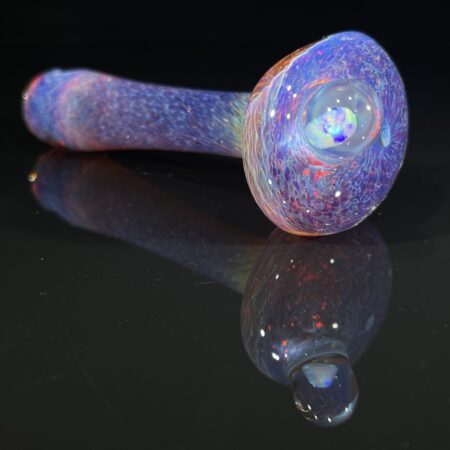 Purple Magic Opal Marble Spoon Pipe All Pipes and Accessories Tako Glass Purple Magic Opal Marble Spoon Pipe