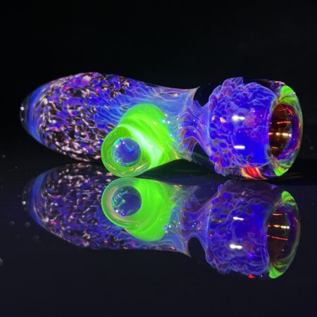 Ion Purple Plasma Chillum All Pipes and Accessories Tako Glass Ion Purple Plasma Chillum