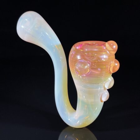 Fume Stripe Handheld Sherlock Pipe All Pipes and Accessories Tako Glass Fume Stripe Handheld Sherlock Pipe
