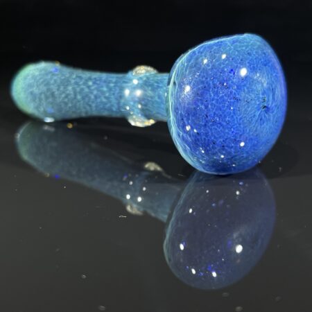 Blue Frit Maria Spoon Pipe Dry Pipes Tako Glass Blue Frit Maria Spoon Pipe