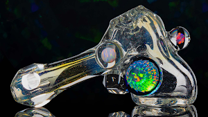 Heavy Silver Fumed Mini Bong - Tako Glass
