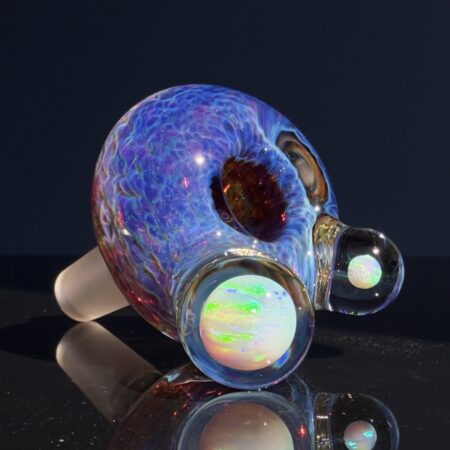 14mm Purple Nebula XL Opal Planet Pull Slide Accessories Tako Glass 14mm Purple Nebula XL Opal Planet Pull Slide