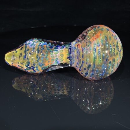 Chunky Gold Fumed Moon Dot Spoon