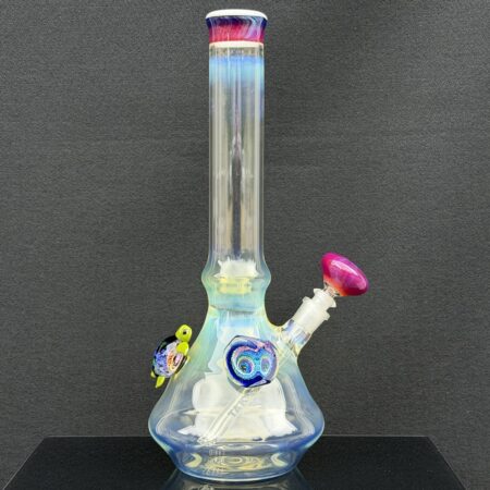 TAKO x MAZET 16.5″ Serendipity Turtle Beaker Bong All Pipes and Accessories Tako Glass TAKO x MAZET 16.5" Serendipity Turtle Beaker Bong