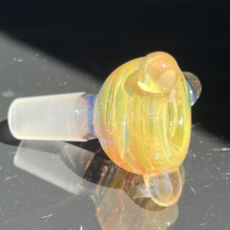 14mm Silver & Gold Fume Pull Slide Accessories Tako Glass 14mm Silver & Gold Fume Pull Slide