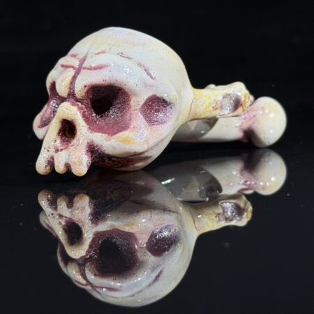 Ghost Glass Skull Pipe
