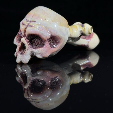 Ghost Glass Skull Pipe