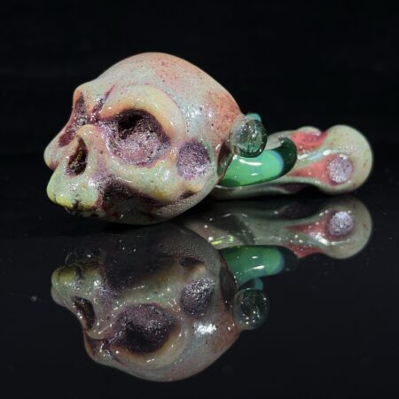 Ghost Glass Skull Pipe