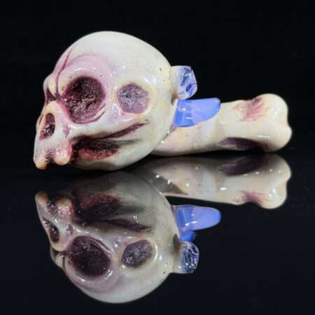 Ghost Glass Skull Pipe