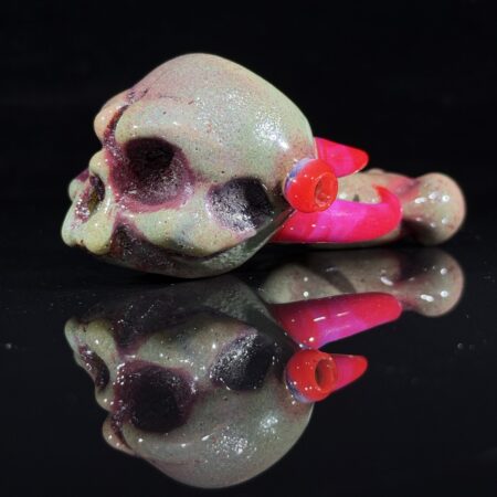 Ghost Glass Skull Pipe