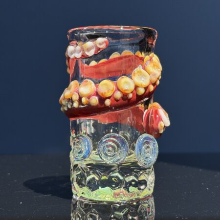 Mazet Red Tentacle Shot Glass All Pipes and Accessories Tako Glass mazet red tentacle shot glass