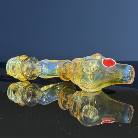 4-Hole Silver Fume Steamroller All Pipes and Accessories Tako Glass 4-Hole Silver Fume Steamroller