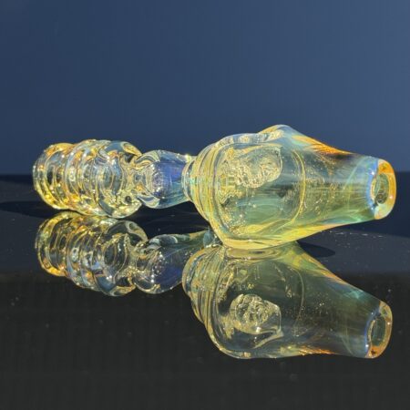 4-Hole Silver Fume Steamroller All Pipes and Accessories Tako Glass 4-Hole Silver Fume Steamroller