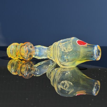 4-Hole Silver Fume Steamroller All Pipes and Accessories Tako Glass 4-Hole Silver Fume Steamroller