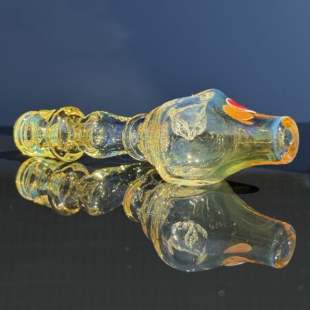 4-Hole Silver Fume Steamroller All Pipes and Accessories Tako Glass 4-Hole Silver Fume Steamroller