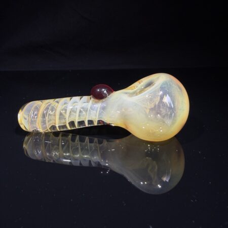 3-Hole Fumed Swirly Spoon All Pipes and Accessories Tako Glass 3-Hole Fumed Swirly Spoon