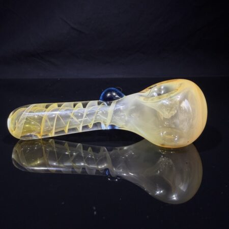3-Hole Fumed Swirly Spoon All Pipes and Accessories Tako Glass 3-Hole Fumed Swirly Spoon Pipe