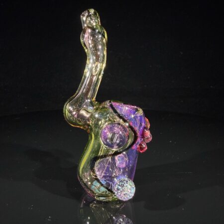 5″ UV Marbled Standing Sherlock Bubbler All Pipes and Accessories Tako Glass 5" UV Marbled Standing Sherlock Bubbler