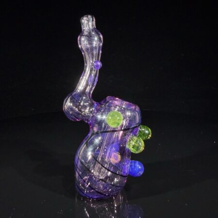 5″ UV Marbled Standing Sherlock Bubbler All Pipes and Accessories Tako Glass 5" UV Marbled Standup Sherlock Bubbler