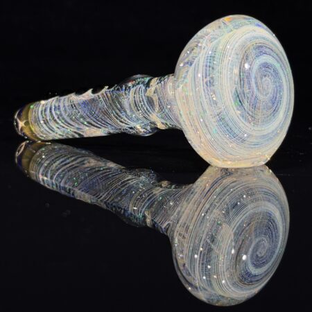 Fume Spiral Crushed Opal Spoon Pipe All Pipes and Accessories Tako Glass Fume Spiral Crushed Opal Spoon Pipe