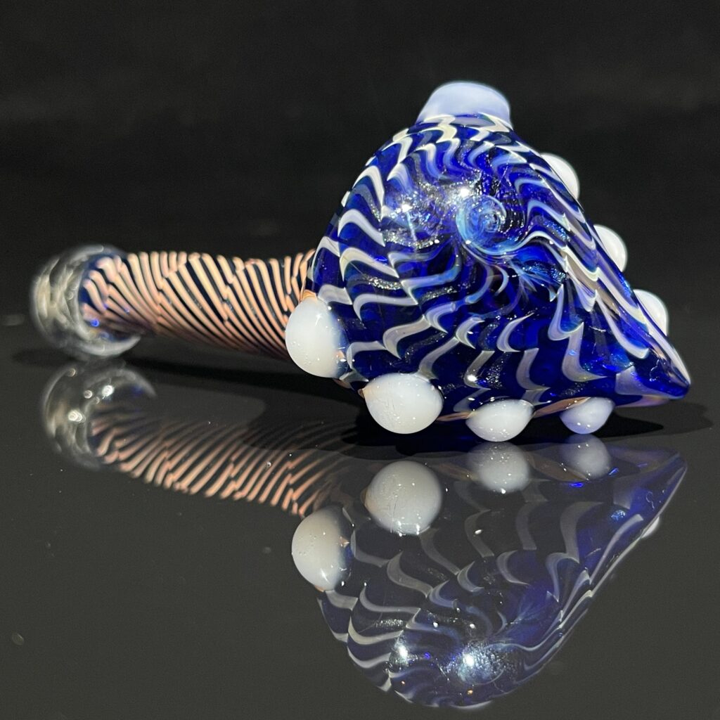 this coil potted Sherlock uses two different colored coils to create distinct sections.