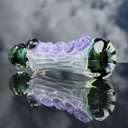Cold Worked Honeycomb Glass Chillum All Pipes and Accessories Tako Glass Cold Worked Honeycomb Glass Chillum