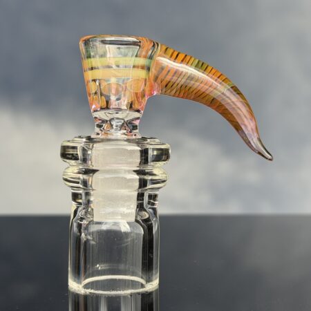 14mm Fume Squiggle Horned Martini Slide Accessories Tako Glass 14mm fume squiggle horned martini slide