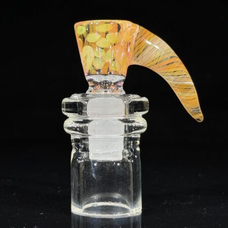 14mm Fume Squiggle Horned Martini Slide Accessories Tako Glass 14mm fume squiggle horned martini slide