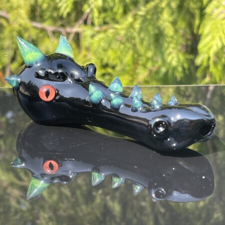 Green Slyme Black Dragon Pipe
