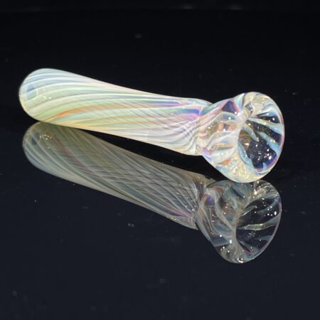 Gold & Silver Fume Twist Chillum All Pipes and Accessories Tako Glass Gold & Silver Fume Twist Chillum