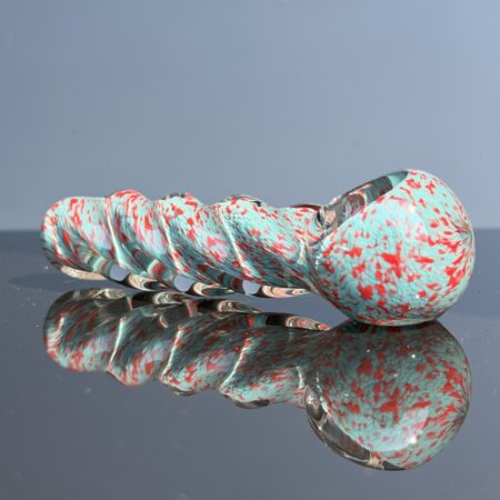 Spiral Frit Spoon Pipe All Pipes and Accessories Tako Glass Spiral Frit Spoon Pipe