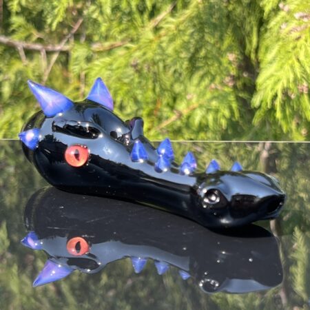 Purple Slyme Black Dragon Pipe