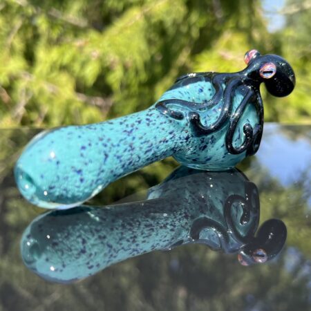 Blue Stardust Octopus Spoon Pipe