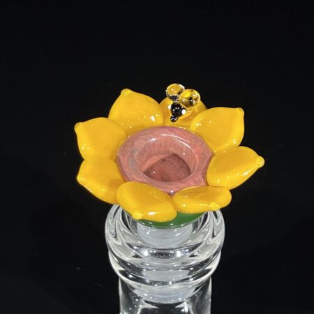 14mm Sunflower Pull Slide All Pipes and Accessories Tako Glass 14mm Sunflower Pull Slide