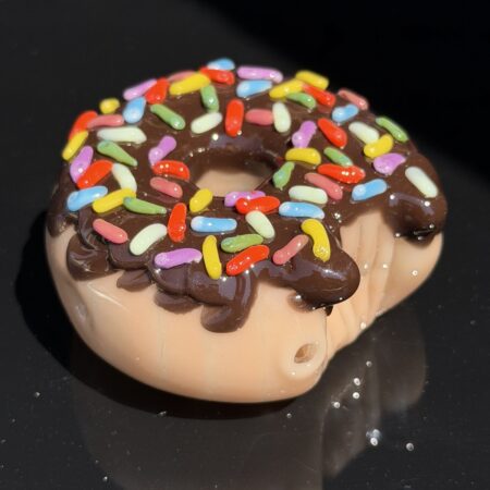 Chocolate Sprinkle Donut Pipe All Pipes and Accessories Tako Glass Chocolate Sprinkle Donut Pipe