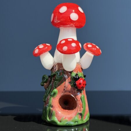 Mushroom Stump Hand Pipe All Pipes and Accessories Tako Glass mushroom stump hand pipe