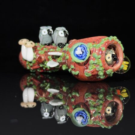 Hoot Owl Spoon Pipe All Pipes and Accessories Tako Glass Hoot Owl Spoon Pipe