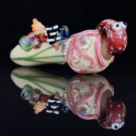 Ocean Paradise Spoon Pipe All Pipes and Accessories Tako Glass Ocean Paradise Spoon Pipe