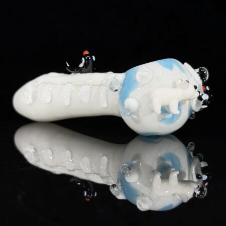 Arctic Scene Spoon Pipe All Pipes and Accessories Tako Glass Arctic Scene Spoon Pipe