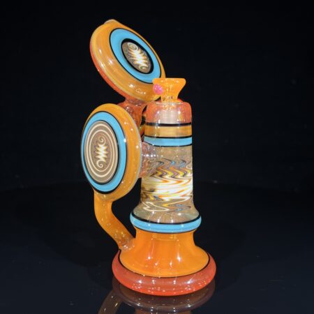 10MM Heady Wig Wag Sherlock Recycler Bubbler All Pipes and Accessories Tako Glass 10MM Heady Wig Wag Sherlock Recycler Bubbler