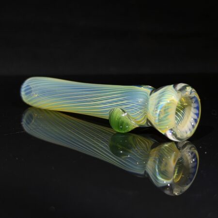 Silver Fume Twist Chillum All Pipes and Accessories Tako Glass Silver Fume Twist Chillum