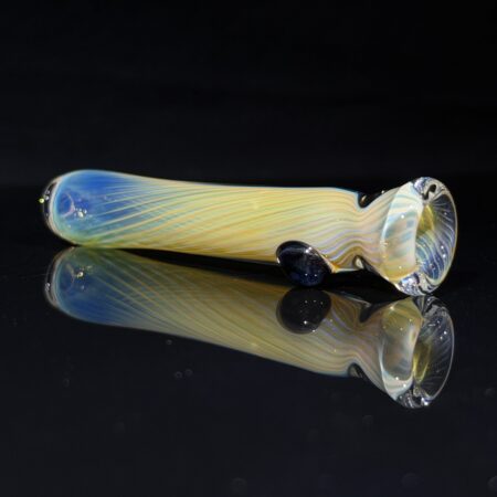 Silver Fume Twist Chillum All Pipes and Accessories Tako Glass Silver Fume Twist Chillum