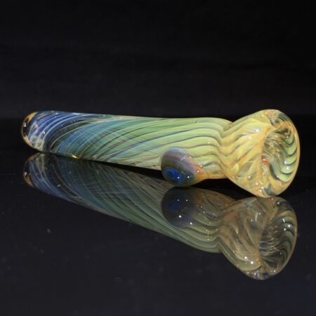 Spiral Fumed Chillum All Pipes and Accessories Tako Glass Spiral Fumed Chillum
