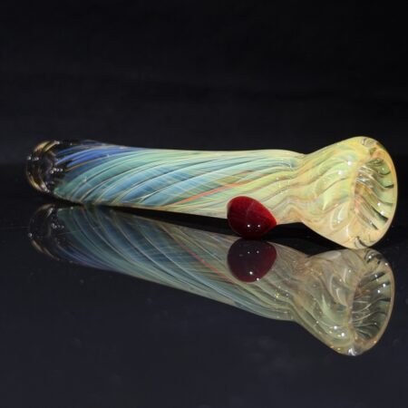 Spiral Fumed Chillum All Pipes and Accessories Tako Glass Spiral Fumed Chillum