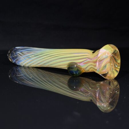 Spiral Fumed Chillum All Pipes and Accessories Tako Glass Spiral Fumed Chillum