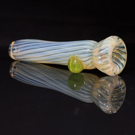 Spiral Fumed Chillum All Pipes and Accessories Tako Glass Spiral Fumed Chillum