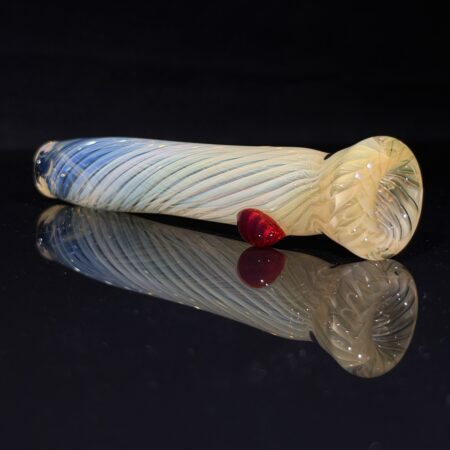 Spiral Fumed Chillum All Pipes and Accessories Tako Glass Spiral Fumed Chillum
